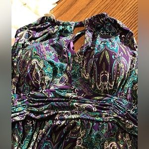 Women’s size 16 sleeveless dress, zipper and tie in back R&K originals